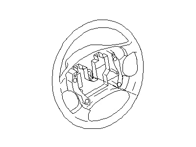 Nissan 48430-8Z324 Steering Wheel Assembly W/O Pad