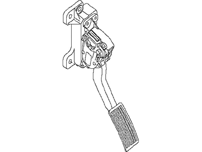 Nissan 18002-5Y700 Lever Complete-Accelerator,W/DRUM