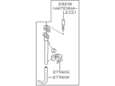 Nissan 28200-1E400 Antenna