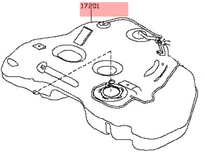 Nissan 17202-9DE0B Fuel Tank Assembly