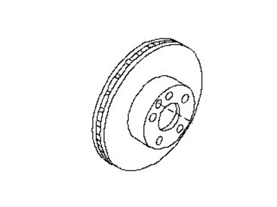 Nissan 43206-7Y000 Rotor-Disc Brake,Rear