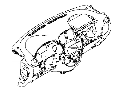 Nissan 68200-ET011 Panel & Pad Assy-Instrument