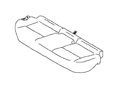 Nissan 88320-7Y302 Trim Assembly-Rear Seat Cushion