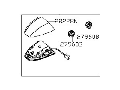 Nissan 28208-9N30A Ant Assembly-Sat