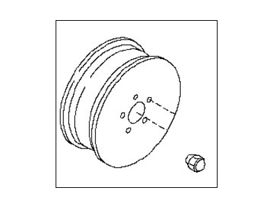 Nissan D0C00-1KA2B Wheel-Aluminum