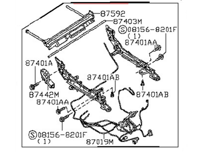 2008 Nissan Maxima Seat Motor - 87400-ZA360