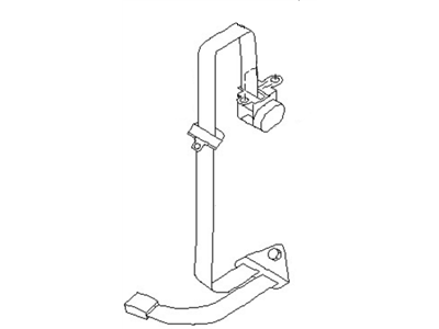 Nissan 88842-5M027 Rear Buckle Belt Assembly, Center