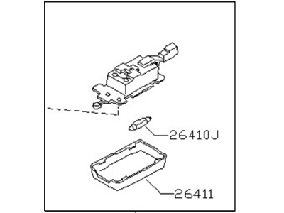 Nissan 26410-30P00 Lamp Assembly-Room