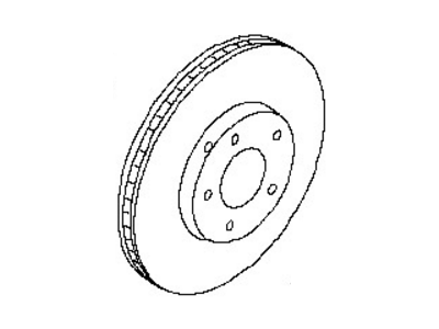 Nissan 40206-1JR1A Rotor Disc Brake Front