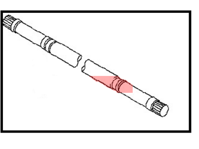 Nissan 39704-80B0C Shaft-Rear Drive,RH