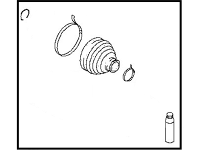 Nissan C9BDA-EG026 Repair Kit Dust Boot Outer