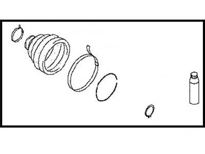 Nissan C9GDA-EG025 Repair Kit - Dust Boot, Rear Drive Shaft