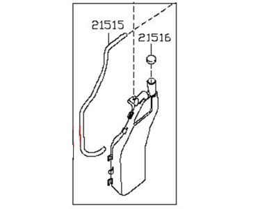 Nissan 21710-3SH0A Tank Assy-Radiator Reservoir