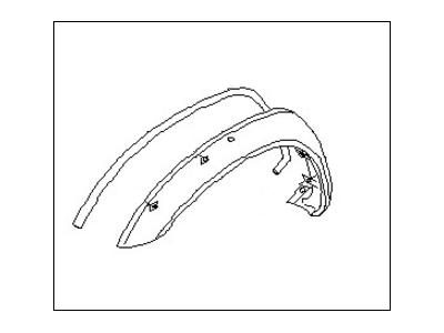 Nissan 63810-7Z400 Fender-Over, Front RH