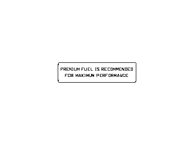 Nissan 14806-9CA0A Label-Fuel Economy