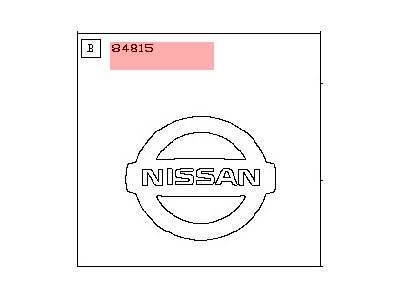 Nissan 84890-4CL0A Rear Emblem