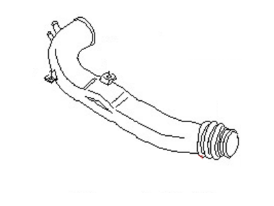 1990 Nissan 240SX Air Intake Coupling - 16575-40F10