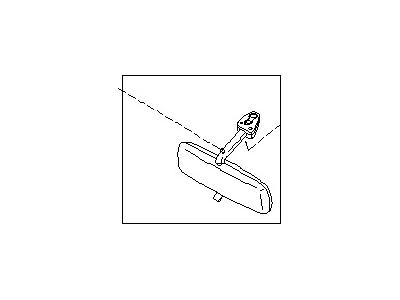 Nissan 96321-62Y01 Mirror Assy-Inside