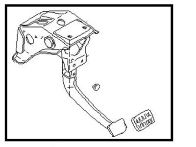 Nissan Hardbody Pickup (D21U) Brake Pedal - 46501-03G05