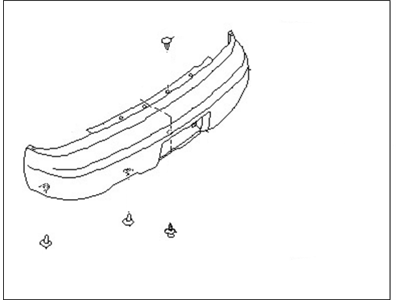 Nissan HEM22-70F25 Rear Bumper Cover