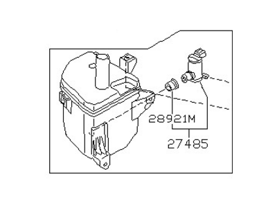 1994 Nissan Sentra Washer Reservoir - 28910-61Y00