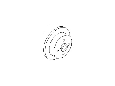 Nissan 43202-03E06 Rotor-Disc Brake,Rear