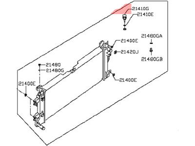 Nissan 21410-3NF0A Radiator Assy