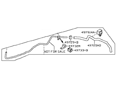 Nissan 49721-1AA2D Hose & Tube Assy-Power Steering