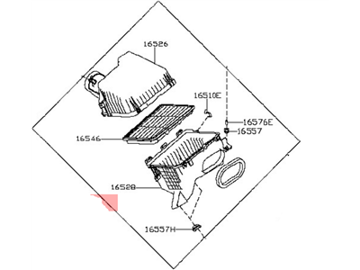 2019 Nissan Titan Air Filter Box - 16500-EZ41C