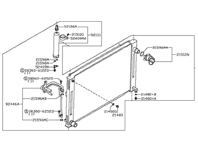 Nissan 21410-JK20A Radiator Assy