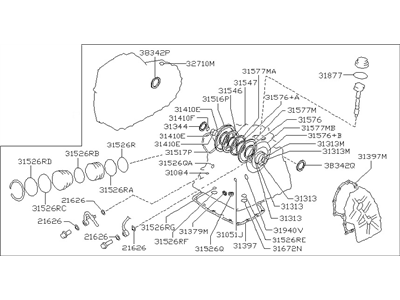 Nissan 31397-31X27 Gasket & Seal Kit-Auto Transmission