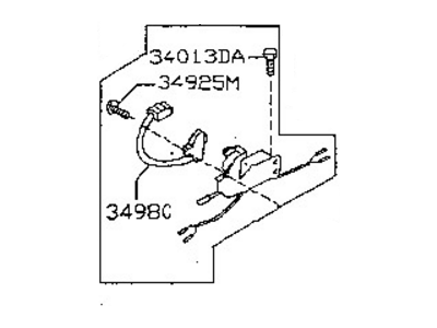 Nissan 34970-9B000 SOLENOID Assembly-Select Lock