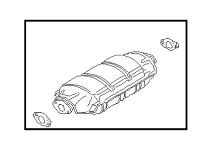 Nissan 20802-96E85 Catalytic Converter With Shelter