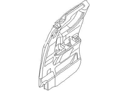 Nissan 76972-7S201 Cover-Retractor,RH