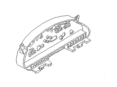 1995 Nissan Quest Instrument Cluster - 24811-1B000