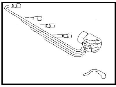 1990 Nissan Stanza Spark Plug Wire - 22450-65E25