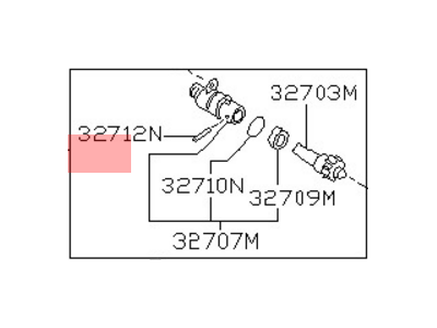 Nissan 32702-33G19 Pinion Assy-Speedometer