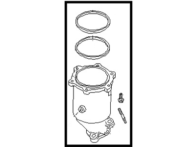 1996 Nissan Stanza Catalytic Converter - B0800-3E100