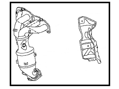 Nissan 14002-JM30E Exhaust Manifold With Catalytic Converter Passenger Side