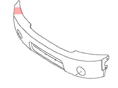 Nissan 62022-ZR00A Front Bumper Cover