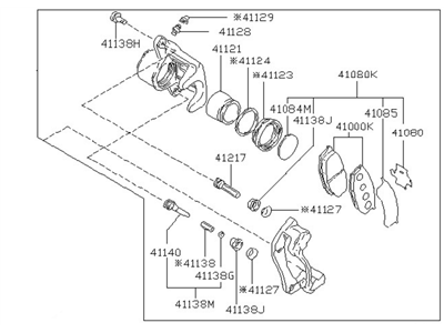 Nissan 41010-09W11 Brake Front LH