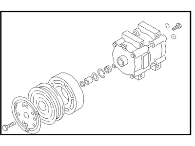 1995 Nissan Quest A/C Compressor - 92610-0B710