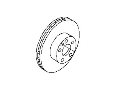 Nissan 43206-ZX00B Rotor Brake