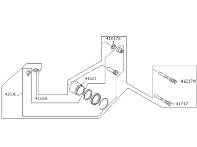 Nissan Stanza Brake Caliper - 41011-D1490