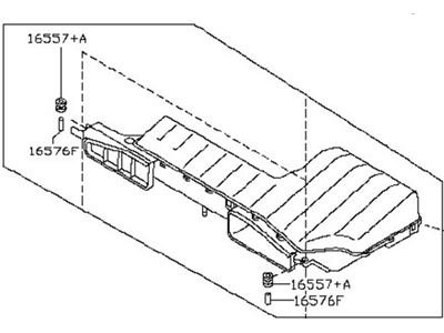 Nissan 16554-1AA0A Duct Assembly-Air