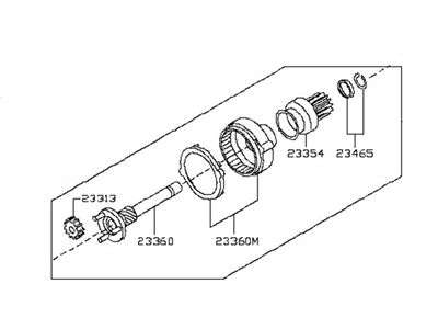 Nissan GT-R Starter Drive Gear - 23312-JF00B