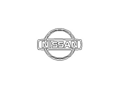 Nissan 84890-2Y900 Emblem-Trunk Lid