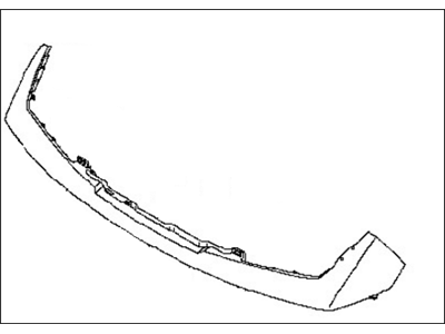 Nissan 62025-EZ60H Front Bumper Fascia, Upper