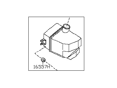 Nissan 16585-4M800 RESONATOR Assembly