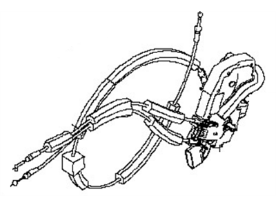 Nissan 82500-9KT0A Rear Right Driver Door Lock Actuator